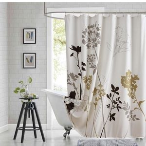 Floral shower curtain